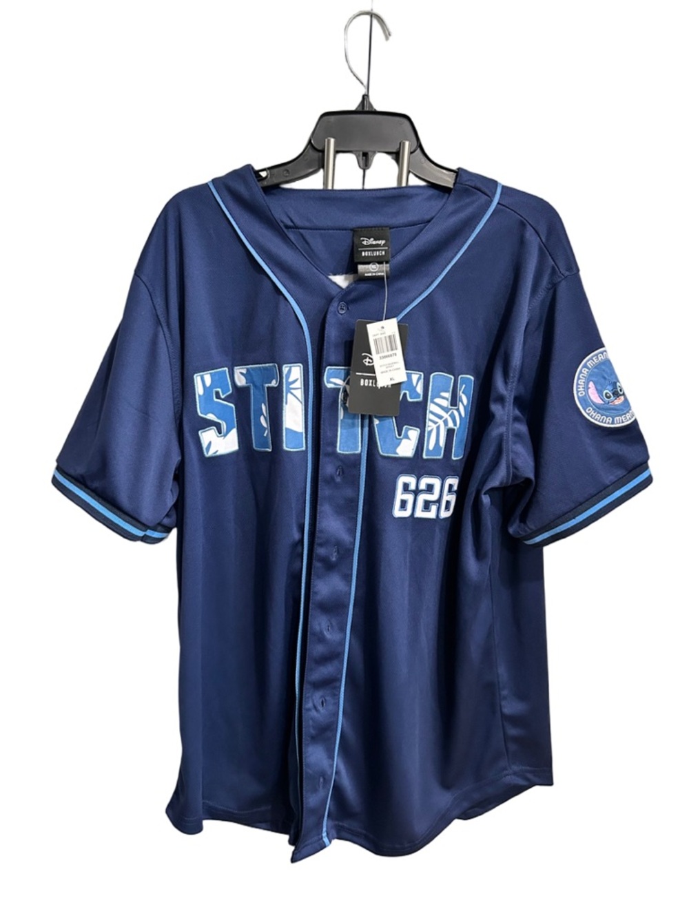 Disney Navy and Light Blue BoxLunch Baseball Jersey